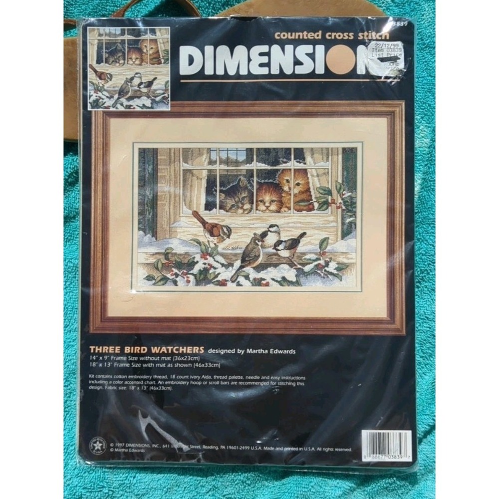 Dimensions 3839 Three Bird Watchers Counted Cross Stitch Kit Martha Edwards New
